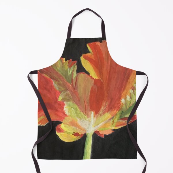 Item preview, Midnight Parrot Tulip Original Watercolor Art designed and sold by RobinetteArt.
