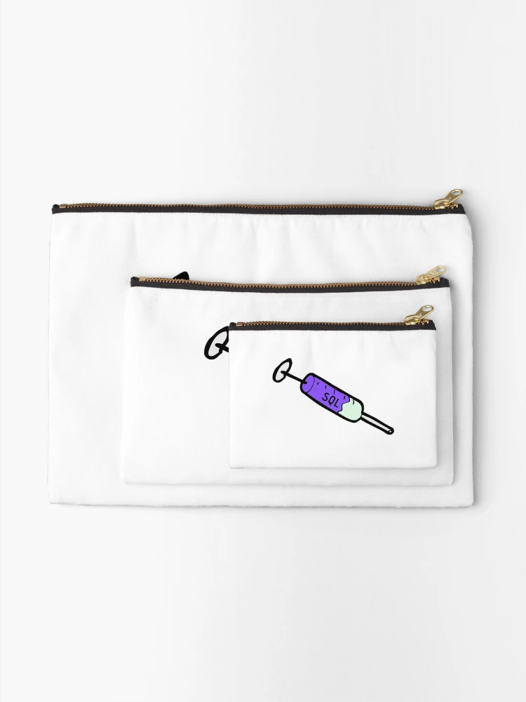 Thumbnail 2 of 4, Zipper Pouch, SQL Injection Neon designed and sold by Yekaior.