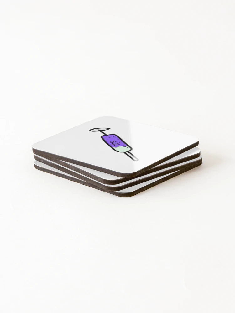 Thumbnail 4 of 5, Coasters (Set of 4), SQL Injection Neon designed and sold by Yekaior.