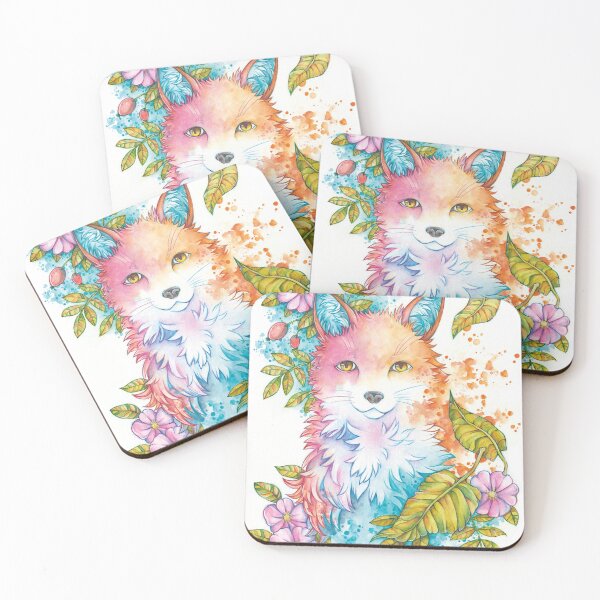 Item preview, Colourful Autumn Fox - Fall Woods designed and sold by YumePeachyPie.
