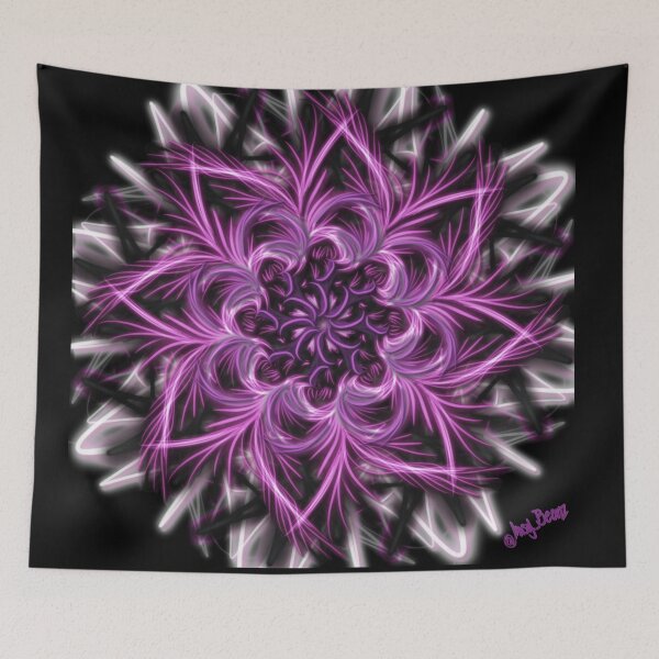 Item preview, Luminance Raspberry Petals Spiral under Nightfall  designed and sold by busyBeanz.