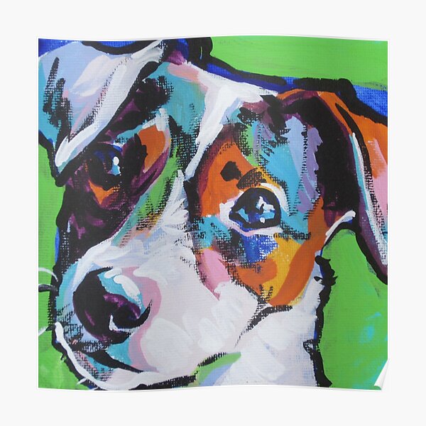 Jack Russell Terrier Dog Art Poster
