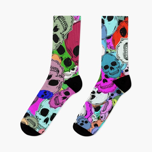 Item preview, Smiling Colorful Skulls Pattern designed and sold by rodmendonca.