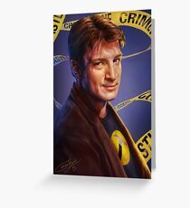 Nathan Fillion Greeting Card