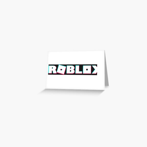 Roblox Tiktok 3d Style Text Greeting Card By Stinkpad Redbubble - roblox tilted o