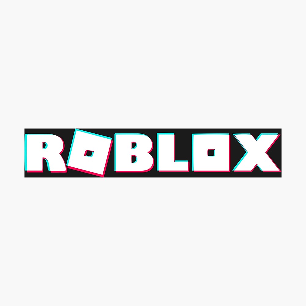 Roblox Tiktok 3d Style Text Poster By Stinkpad Redbubble - funny roblox tiktoks clean