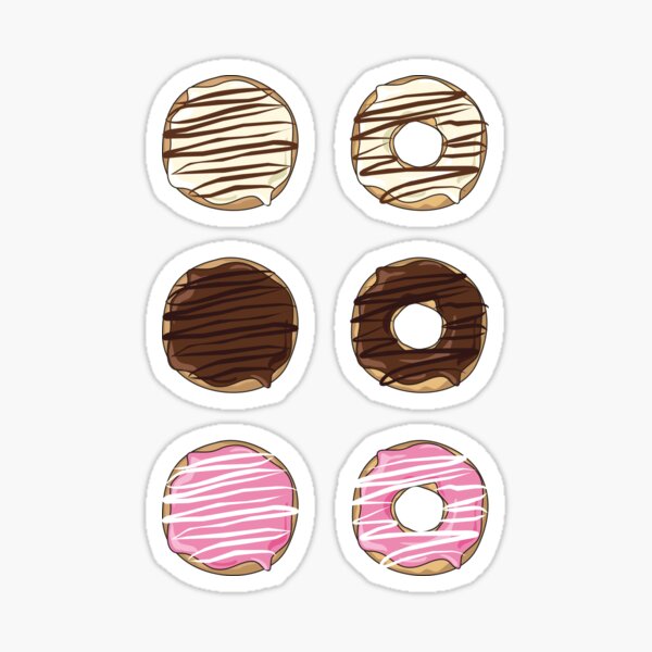 Drizzled Donuts Sticker