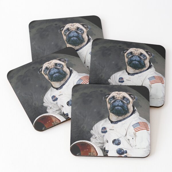 Item preview, Astronaut Dog Pug NASA designed and sold by MOKA META.