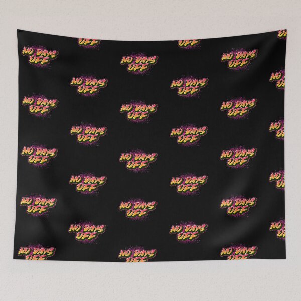 Item preview, NO Days Off I 80s retro I Spray Paint Sticker designed and sold by Bradford Adams.