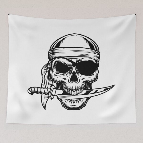 Item preview, Sailor Skull with Knife designed and sold by eDigi-Arts.
