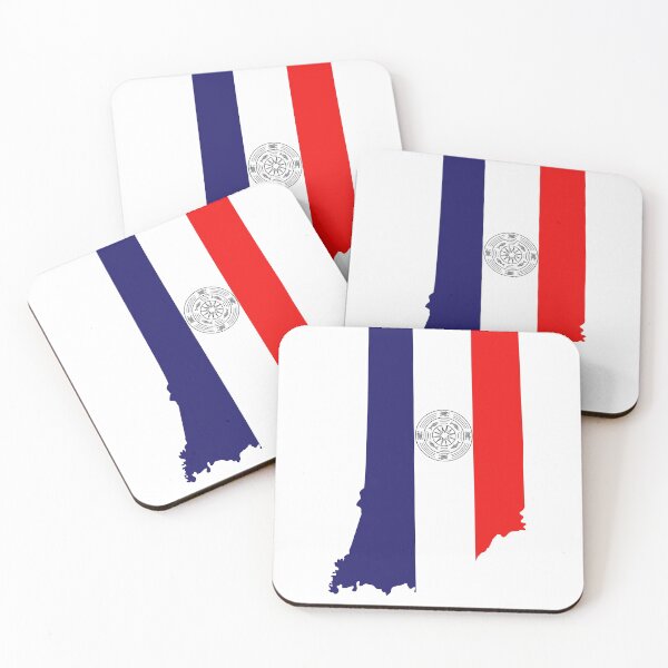 Item preview,  Indianapolis Map with Karenni Flag designed and sold by Karenni.
