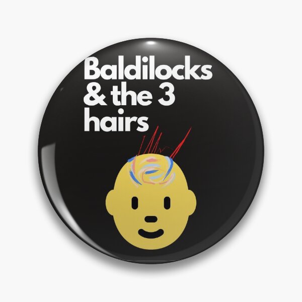 Item preview, Baldilocks & the 3 hairs humour fun design designed and sold by bobla25.