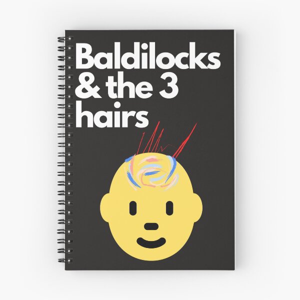 Item preview, Baldilocks & the 3 hairs humour fun design designed and sold by bobla25.
