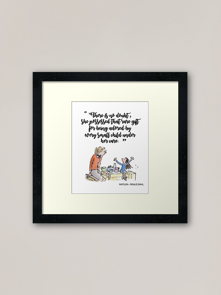 matilda miss honey quote teacher gift with cute