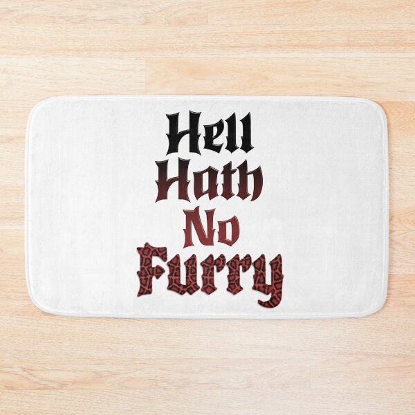 Item preview, Hell Hath No Furry - Funny Fury Fur Lettering designed and sold by 26-Characters.