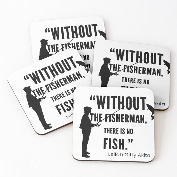 Item preview,  Fishing Quote from Leilah Gifty Akita designed and sold by MimsTees.