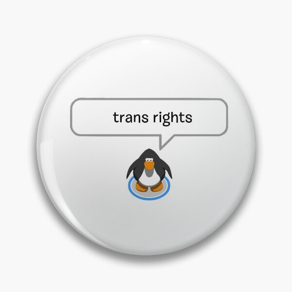 Item preview, Trans Rights Penguin designed and sold by MoogMachineMaze.