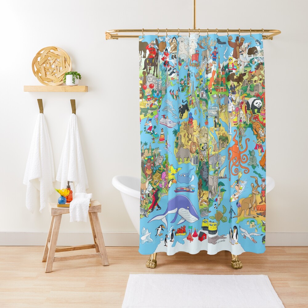 Item preview, Shower Curtain designed and sold by MrChuckles.