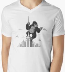 Playing with planes Men's V-Neck T-Shirt