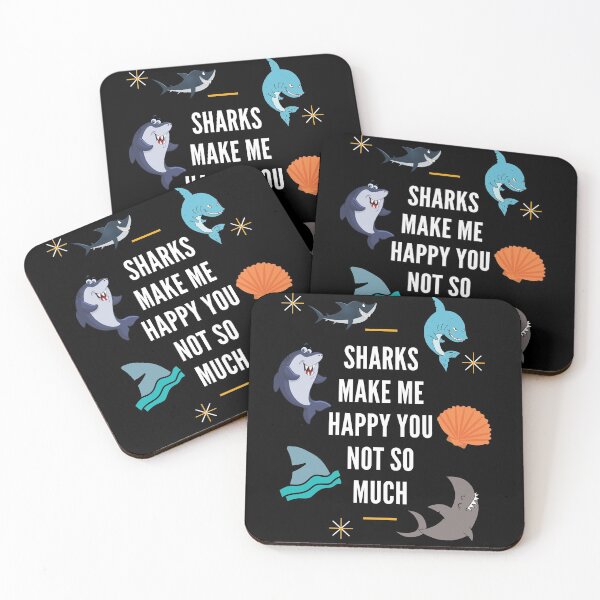 Item preview, sharks make me happy you not so much designed and sold by ihsanestore01.