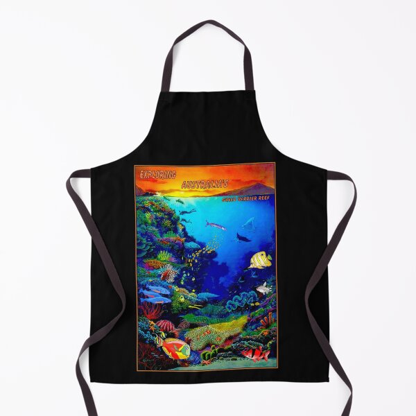 Item preview, "QUEENSLAND AUSTRALIA" Great Barrier Reef Travel Print designed and sold by posterbobs.