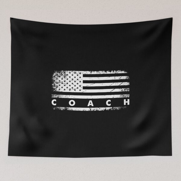 Item preview, Coach American USA Flag Volleyball Team Gift Idea print designed and sold by nikkidawn74.