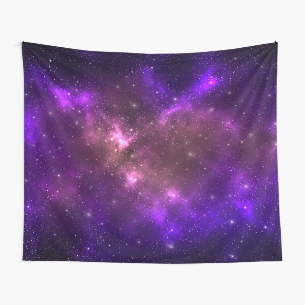 Aperçu de l'œuvre Galaxie violette et rose avec des étoiles créée et vendue par FocusAndFlow.