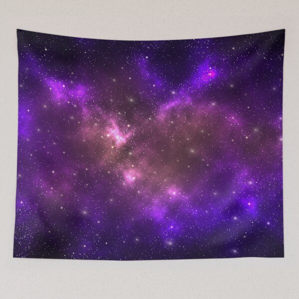 Item preview, Violet and pink galaxy with stars designed and sold by FocusAndFlow.