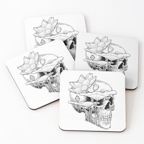 Item preview, Lotus Water Lily Skull - Perspective designed and sold by eDigi-Arts.