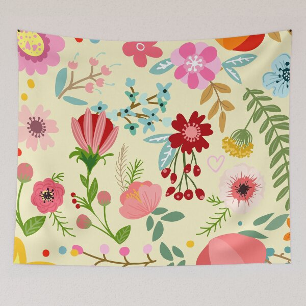 Item preview, Flowers On Cream designed and sold by BhARTi Taylor.