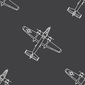 Artwork thumbnail, B-25 Mitchell pattern by Aeronautdesign