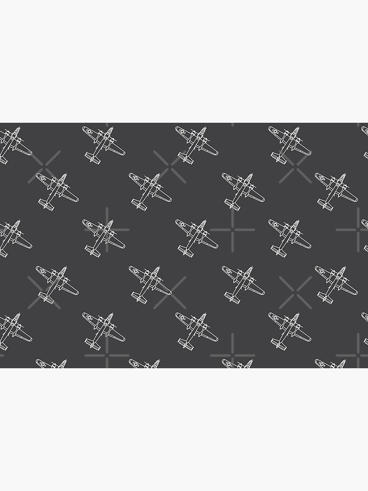 Thumbnail 6 of 6, Bath Mat, B-25 Mitchell pattern designed and sold by Aeronautdesign.
