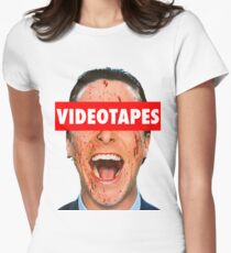 Videotapes American Psycho Women's Fitted T-Shirt