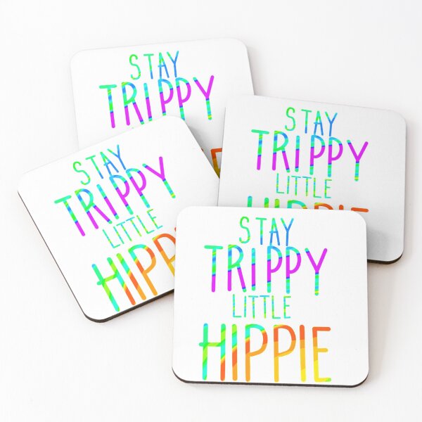 Aperçu de l'œuvre Restez Trippy Little Hippie créée et vendue par ShortStickers.