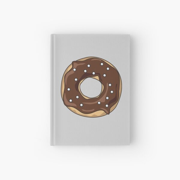 Chocolate Pearl Donut Hardcover Journal