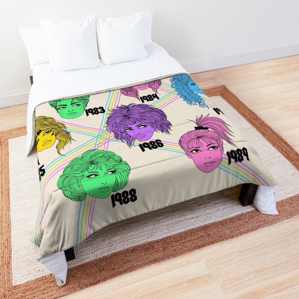 1980s Hairstyles Comforter