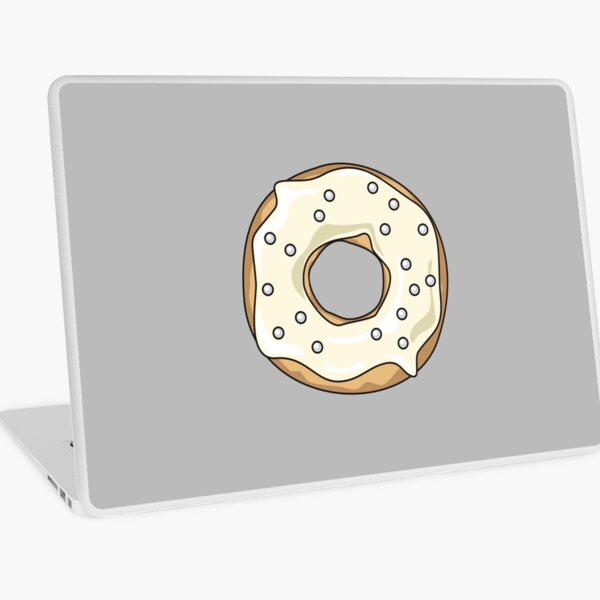 Vanilla Pearl Donut Laptop Skin