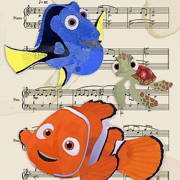 Nemo Egg Decor Sheet Music Photographic Print for Sale by