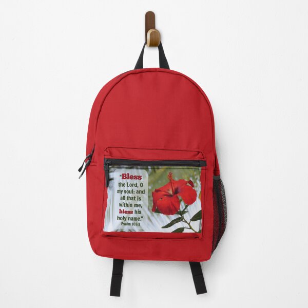 Item preview, Psalm 103:1 with Red Hibiscus designed and sold by Linda Walsh.