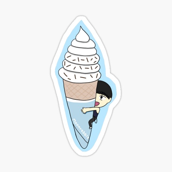 Jong-suk on an Ice Cream Cone Sticker