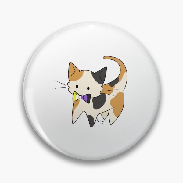 Item preview, Nonbinary Pride Calico Kitty designed and sold by ParigoArts.