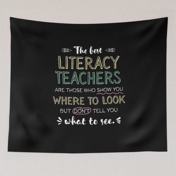 Item preview, The best Literacy Teachers Appreciation Gifts - Quote Show you where to look designed and sold by betternotes.
