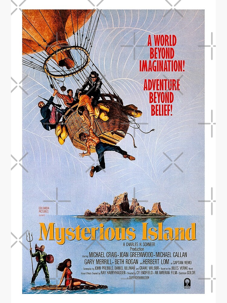 Mysterious Island 1961 Art Board Print By Postersrestored Redbubble