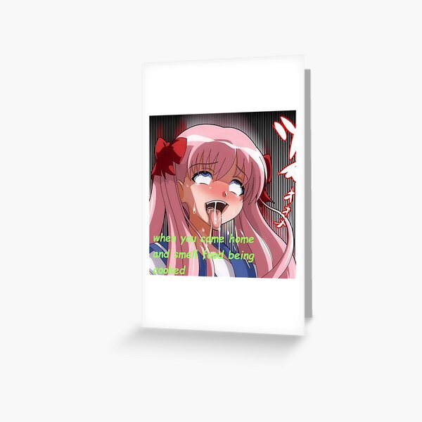 Tarjetas De Felicitacion Chicas De Anime Redbubble - me case con mi no vio roblox siempre roblox loli