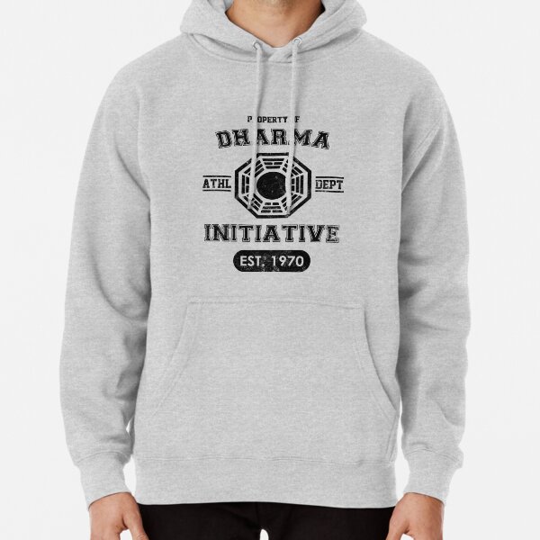 desde 1970 ".
Si desea una versión ligera de este diseño, puede obtenerla "aquí": http: //www.redbubble.com/people/malvadophd/works/8821875-dharma-initiative-athletic-department. Sudadera con capucha
