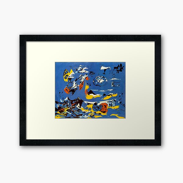 Blue (Moby Dick). Jackson Pollock Framed Art Print