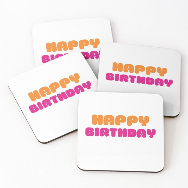 Item preview, HAPPY BIRTHDAY (Dunkin Design) designed and sold by LiveAndGlow.