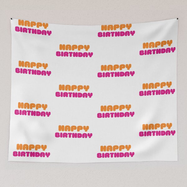 Item preview, FELIZ CUMPLEAÑOS (Dunkin Design) designed and sold by LiveAndGlow.