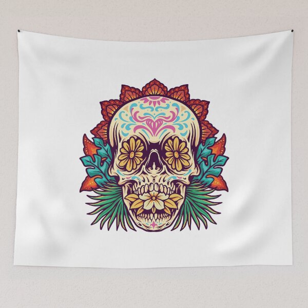 Item preview, Mexican Skull in Bloom designed and sold by eDigi-Arts.