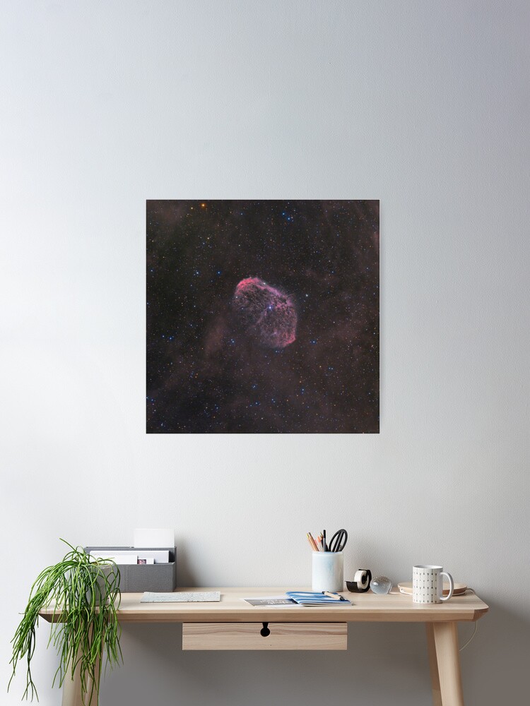 Thumbnail 1 of 3, Poster, NGC 6888 - Crescent Nebula designed and sold by jeffjastro.